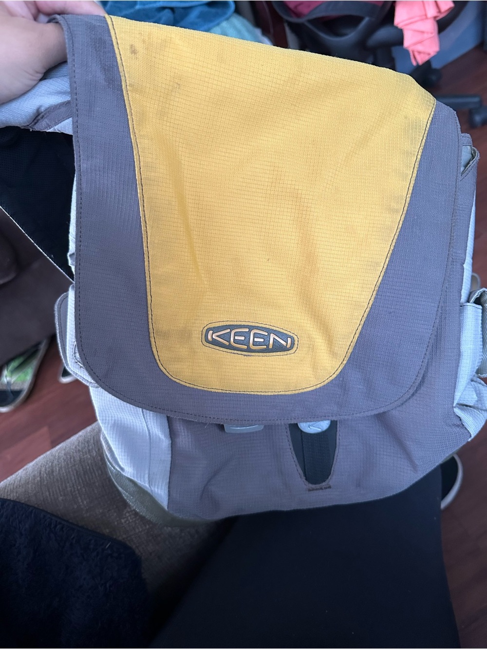 KEEN Yellow and Gray Crossbody/Shoulder Bag